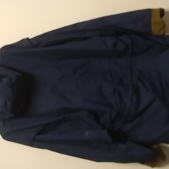 Structure warm blue and leather trimmed jacket size Men's large. Please see pics - Picture 2 of 13